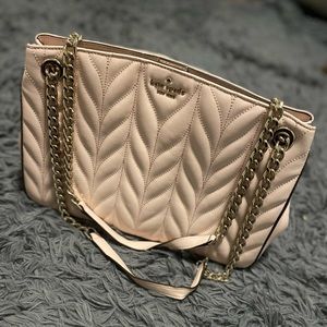 Kate Spade Quilted Shoulder Bag Light Pink